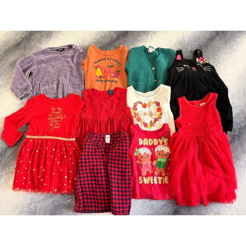 11 PC Bundle Size 3T Girl Fall Winter Cat & Jack Children's Place DKNY